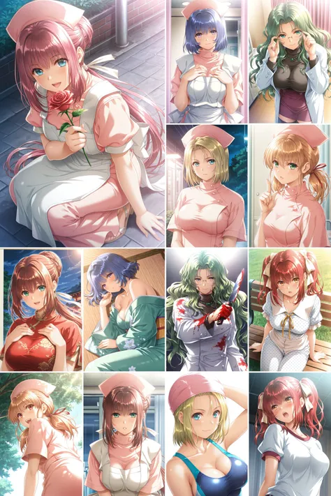 6 in 1，Night Shift Nurses Remastered/勤夜病栋-高清重置版- Artist Style illustrious XL_v1.0