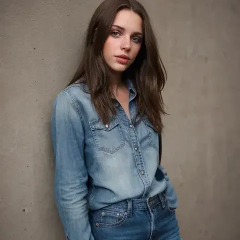 симпатичная брюнетка