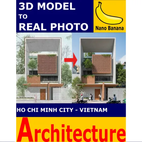 Mimari 3D'den Gerçek Fotoğrafa - Vietnam