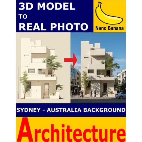 Architecture 3D vers Photo Réelle - Australie