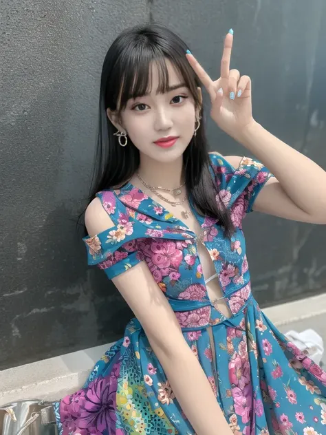 красивая девушка в платье