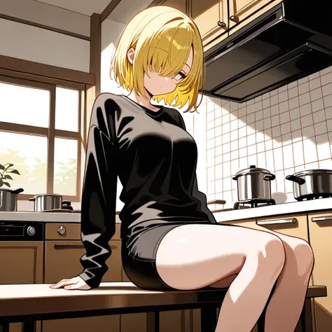 Cabello sobre el ojo - Anime