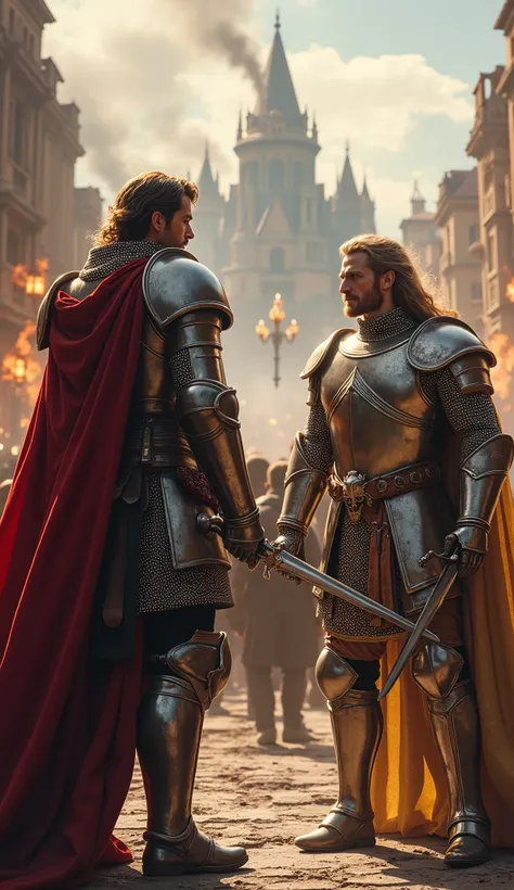 King Arthur and Lancelot