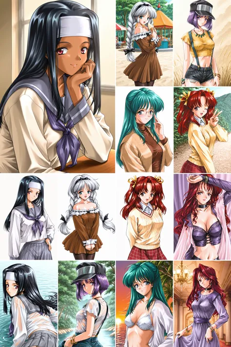 6 in 1，Ningen Gari/人間狩り，高山はみ、山科羽純、戸隠君子、扶桑学、園山愛里- Artist Style illustrious XL