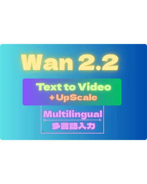 WAN2.Video from text（upscale、Multilingual Prompts）