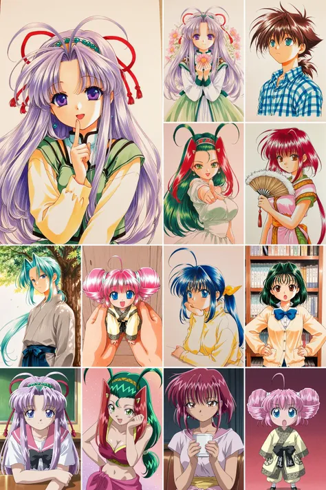 8 in 1,Mamotte Shugogetten!/守护月天，Minene Sakurano/樱野铃音 -Artist Style illustrious XL_v1.0