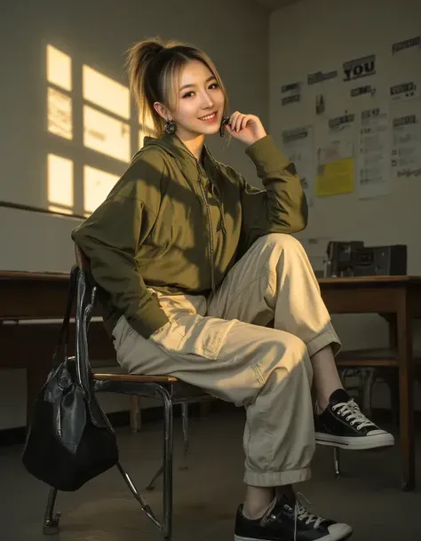 صامت في الضوء الذهبي