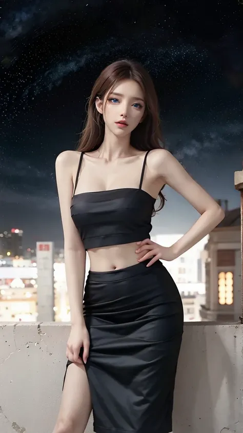 黑緞剪裁高腰鉛筆裙洋裝 2025_10_15