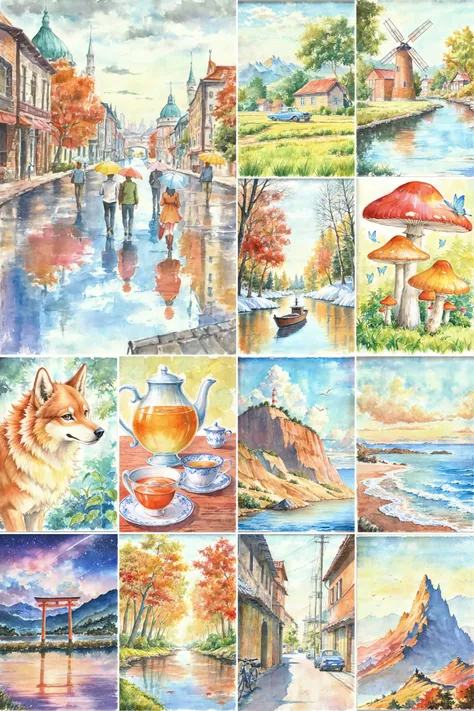【flyx3】Colorful Watercolor / 多彩水彩画 illustrious XL_v1.0