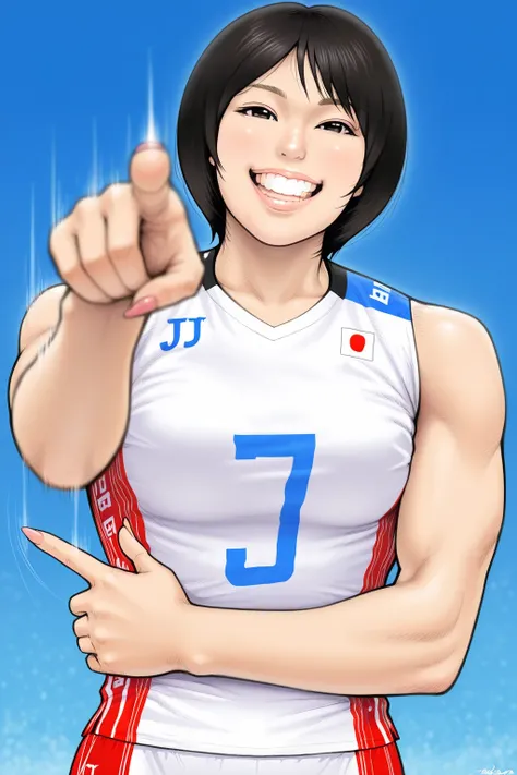 Japanese caricature  Style /Sketches -vollyball outfit