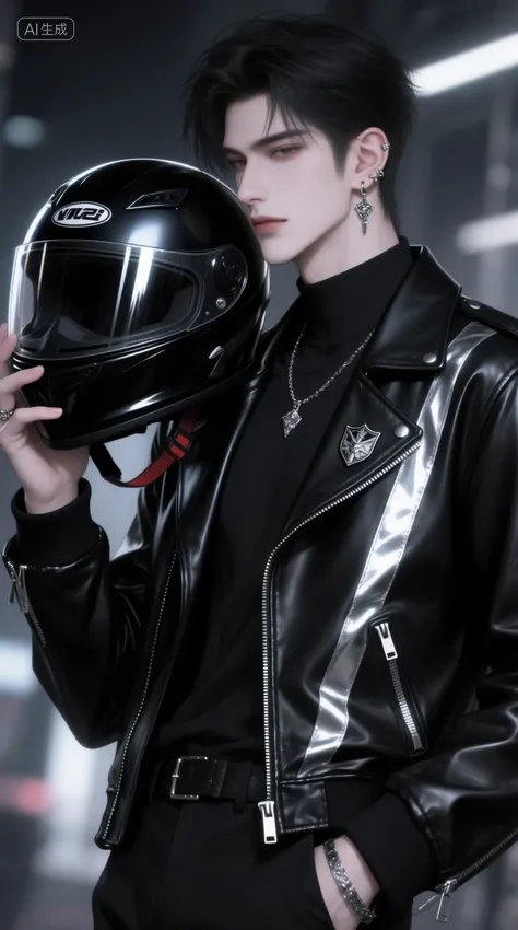 Qwen-image-DQ-暗黑系禁欲男生头像 1.0