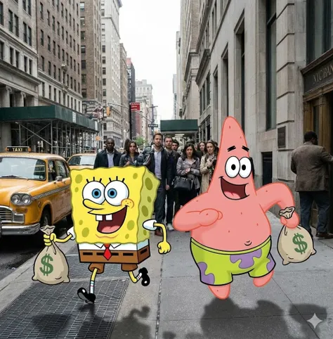 Patrick and spongebob