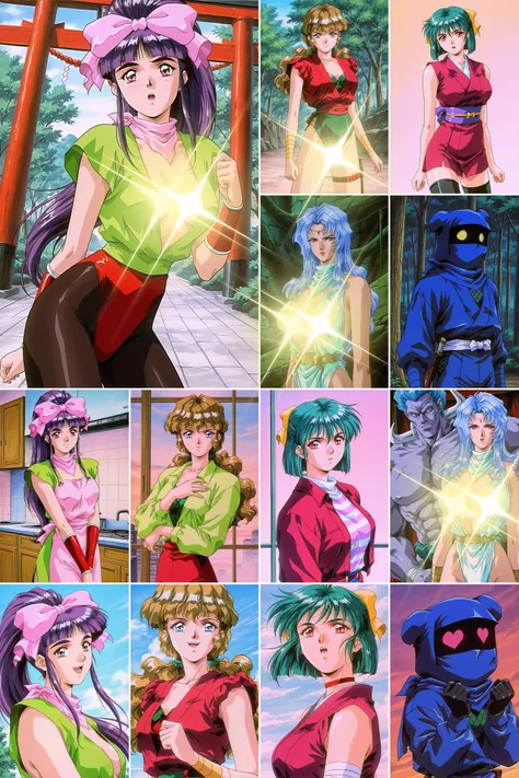 5 in 1，La Blue Girl，Miko Mido，Fubuki Kai，Midou Maria- Artist Style illustrious XL_v1.0