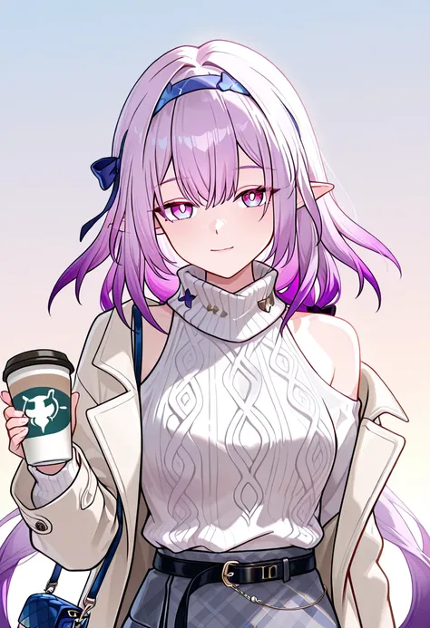 💜 Castorice (遐蝶) [Luckin Coffee] [Office] | Honkai: Star Rail (崩坏：星穹铁道) | COMMISSION 1.0
