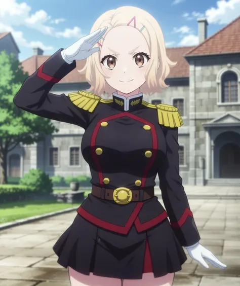 Ginna Bizen | 備前 銀奈 | Mato Seihei no Slave | 魔都精兵のスレイブ | Default Outfit -Demon Defense Force Uniform v1