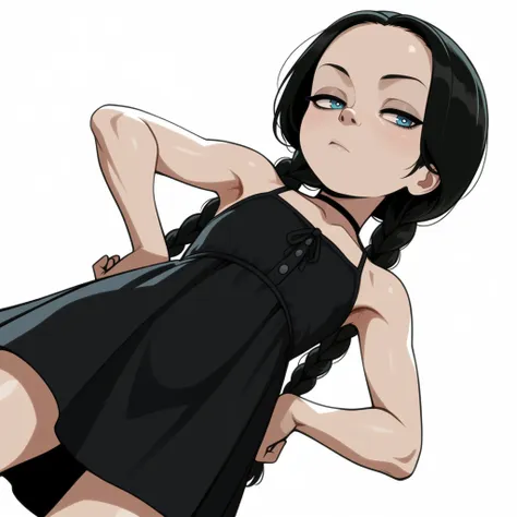wednesday addams-classic-ponpu-(anima) (illustrious) anima