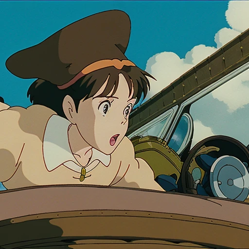 woman in studio_ghibli_anime_style style