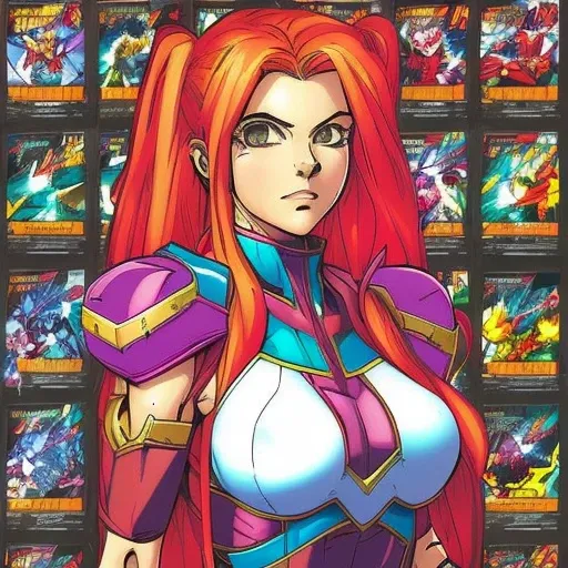 90s comic_book_style, flair top deck trading card style,anime, waifu, ink_punk_style,90s comics, style of joe madureira,style of salvadora larocca, lisdusk1,nvinkpunk, lisdusk2,mdjrny-v4 style