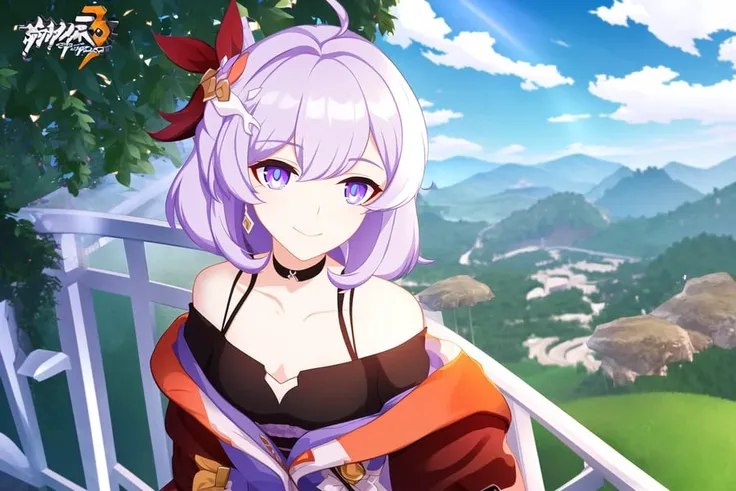 masterpiece, best quality,((ultra-detailed)), (illustration), ((an extremely delicate and beautiful)),dynamic angle,floating, (beautiful detailed eyes),(bright eyes) ,(detailed light),solo,
1girl, ahoge, bangs, bare_shoulders, breasts, building, choker, ci...