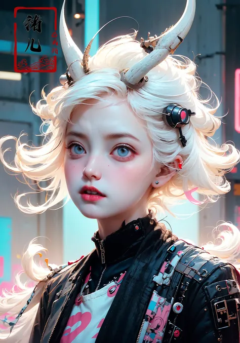 32K, Surreal, best quality, masterpiece, highres, original, extremely detailed wallpaper,(Light pollution:1.3)
perfect lighting, UHD, white hair,Zhang Jingna,in the style of aggressive digital illustration, bold and colorful portraits, lit kid, Picasso,Hi...