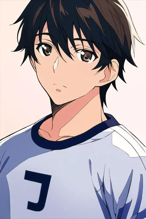 masterpiece, best quality, high quality, 1boy, solo, male focus, looking at viewer, upper body, <lora:ichika_orimura:0.60>, ichika_orimura, black hair, brown eyes, realistic, gym uniform