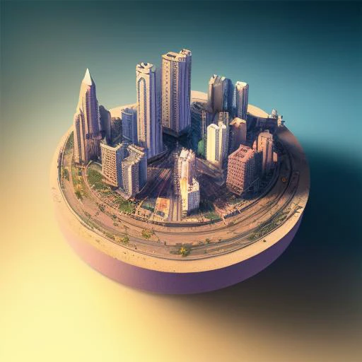 duskametric15 microworlds post apocalyptic isometric cutaway scenery landscape of a city on a venus, vaporwave elements, postmodern concept art, artstation, 8k, octane render, vibrant colors, trending on deviantart duskametric15 microworlds