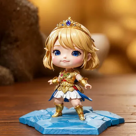 chibi, full body, figure, 1princess, TRPG, Dungeons and Dragons, diorama, on the gameboard, a group of explorers set out to find a legendary city made of gold, <lora:blindbox_v3:1.2>, <lora:flat2:-1>