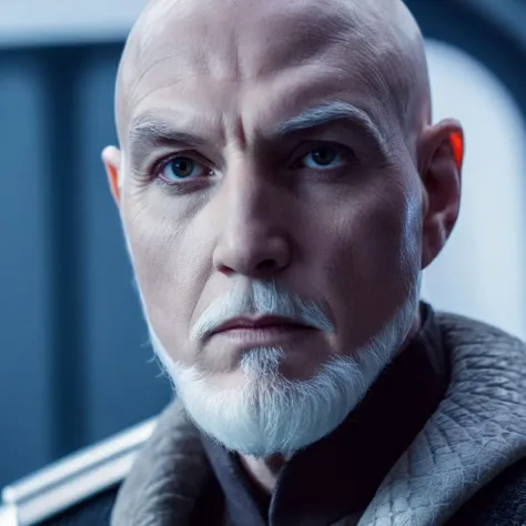 cinematic film still of  <lora:star wars style:1.5>
In star wars universe Ki-Adi-Mundi a jedi man with a white beard and a big head star wars style, shallow depth of field, vignette, highly detailed, high budget, bokeh, cinemascope, moody, epic, gorgeous, ...