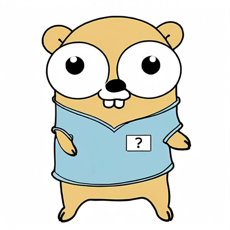 <lora:gophers_xl:0.8>  ((gopher in shirt)) 2d simple image, golanggopher