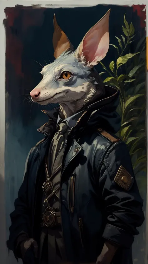 <lora:Fancy animal portraits v2:1>Jerboa, Gray clothes, watercolor, oil_medium <lora:LowRa:0.1><lora:add_detail:0.75>, (Masterpiece:1.3) (best quality:1.2) (high quality:1.1)