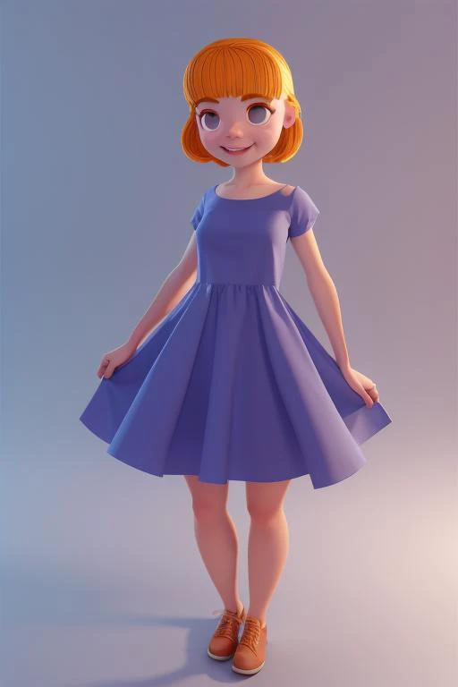 <lora:SteveJamesStyle:0.8> 1girl wearing a dress, stevejamesstyle, 3D, made in blender