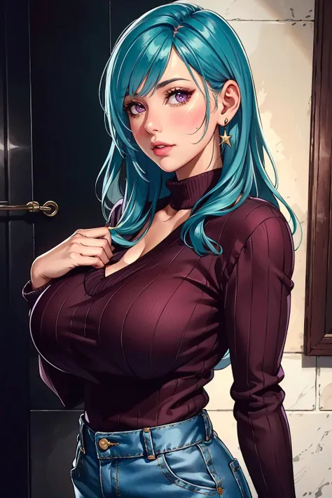 1girl,<lora:sylviaQT:0.7>,sylvia,aqua hair,purple eyes,two-tone hair,blush,very long hair,animal collar,
(masterpiece, realistic:1.3), (extremely intricate:1.2), (photorealistic:1.4), (extremely delicate), (ultra realistic:1.3), (cowboy shot:1.2), (modelsh...