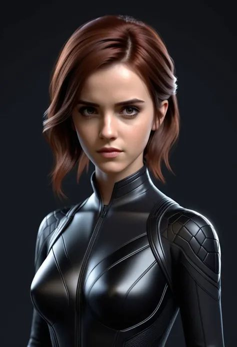 1girl
emma watson  as black widow
 3D Pixar anime style,