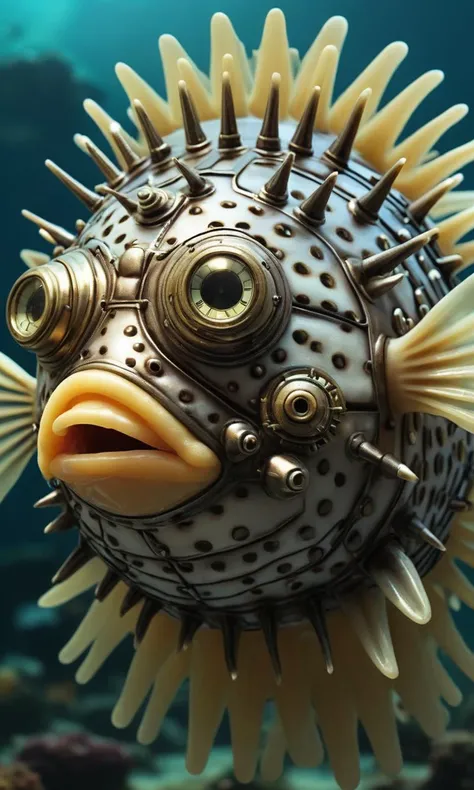 Clockpunk Puffer fish