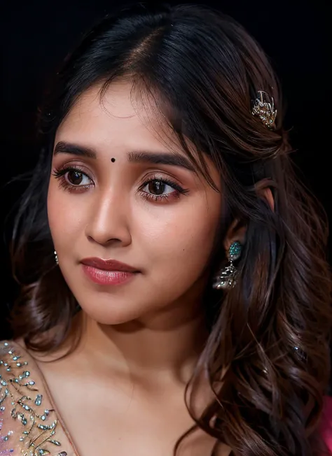 portrait of skswoman, scared , wearing evening gown , with silver Wispy bangs , background night sky epic (photo, studio lighting, hard light, sony a7, 50 mm, matte skin, pores, colors, hyperdetailed, hyperrealistic), <lyco:Anikha SurendranV2:1.0>