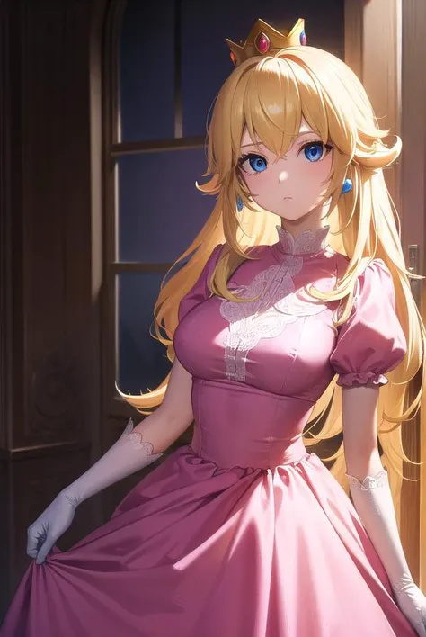 princesspeach, <lora:princesspeach-lora-nochekaiser:1>,
princess peach, blonde hair, blue eyes, long hair,
BREAK crown, dress, gem, gloves, pink dress, puffy short sleeves, puffy sleeves, short sleeves, white gloves,
BREAK indoors,
BREAK looking at viewer,...