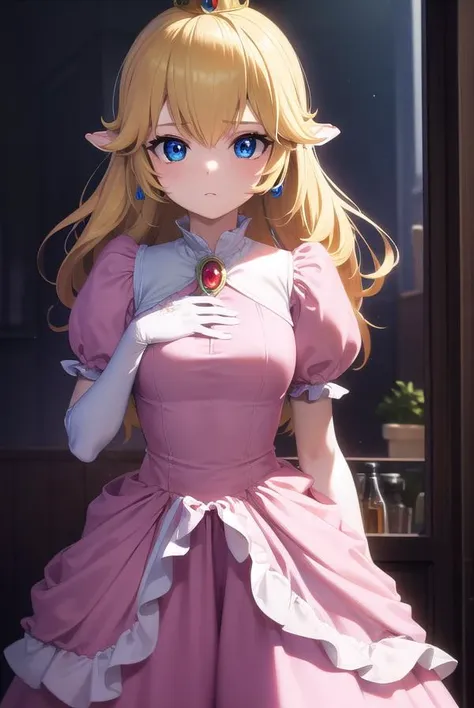 princesspeach, <lora:princesspeach-lora-nochekaiser:1>,
princess peach, blonde hair, blue eyes, long hair,
BREAK crown, dress, gem, gloves, pink dress, puffy short sleeves, puffy sleeves, short sleeves, white gloves,
BREAK indoors,
BREAK looking at viewer,...