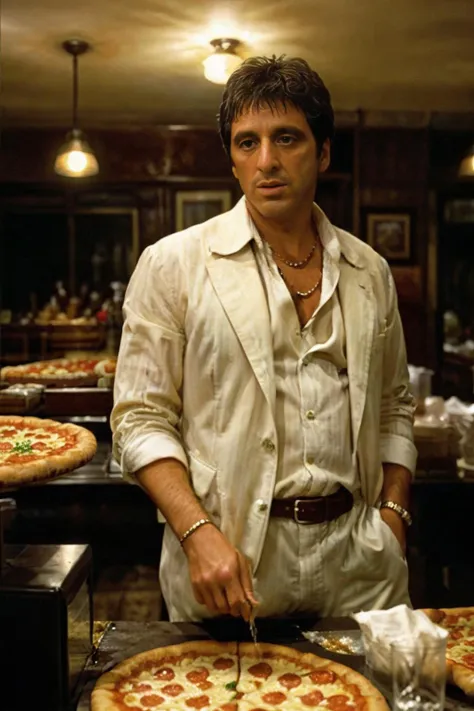 Tony Montana in "Scarface" (1983)