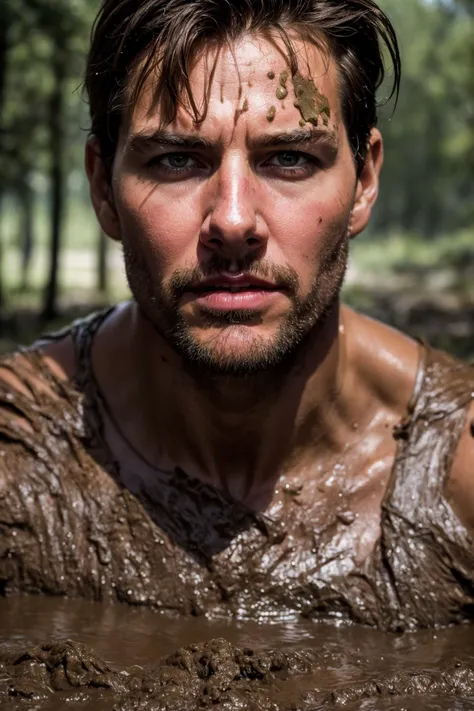 tomcruise, man, soldier, portrait, outside, covered in mud in a swamp, walking<lora:locon_conceptearth_v1_from_v1_64_32:1.0> <lora:add_detail:0.7> mud on body, (masterpiece:1.2), cinematic lighting, realism, realistic, RAW photo, 4k, highres, photorealisti...