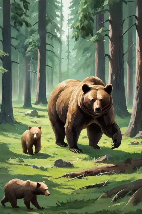 forest, bear