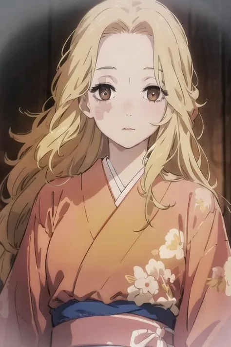 masterpiece, best quality, high quality, 1girl, solo, looking at viewer, upper body, <lora:yui:0.72>, yui, long hair, blonde hair, brown eyes, ,
