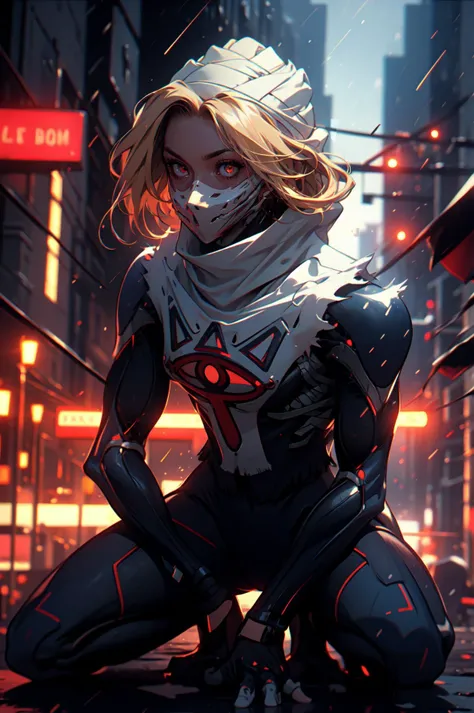 masterpiece, best quality,
1girl, dainty, petite, short blonde hair,
(cyberpunk:1.2), neon signs, kneeling down, raining, glowing eyes, bright red eyes,
<lora:samdoesartsSamYang_offsetRightFilesize:0.4>,
<lora:last:0.2>, 
<lora:sheik-nvwls-v1:1.2>, lozShei...