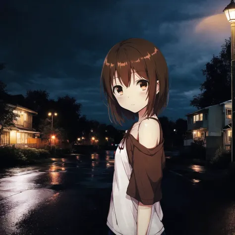 <lora:anime_irl:1>, anime_irl,  

 a street at night with a light on and a lamp post in the distance on the right side of the st...