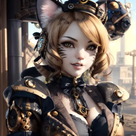 a woman in a cat suit with a cat ear and a cat tail