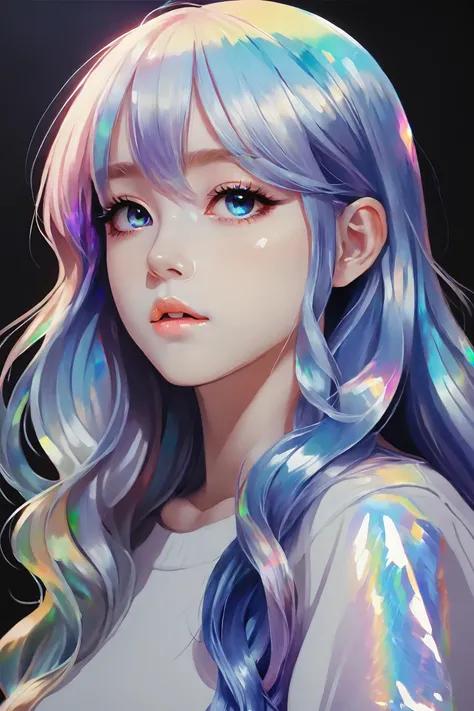 iridescent painting, prismatic, holographic, chromatic aberration,
masterpiece, best quality, 1girl,  <lora:kwFemale_Beta40-SDXL_v1:1>, waifu