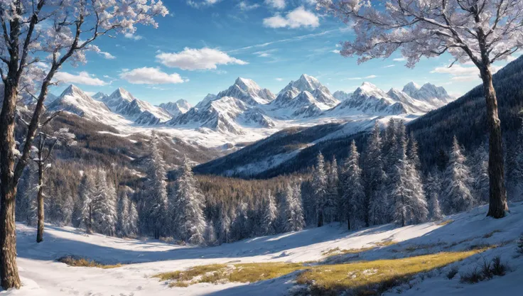 ((masterpiece:1.4,best quality)), cloud,   outdoors
(snowy mountains), spring glade, scenery, sky,
(noon:1.4), high detail, abundant, 8k, high detail, wallpaper,
 <lora:more_details:1>