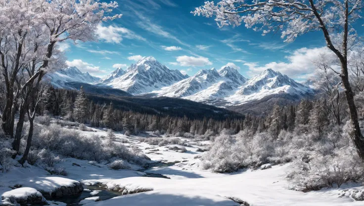 ((masterpiece:1.4,best quality)), cloud,   outdoors
(snowy mountains), spring glade, scenery, sky,
(noon:1.4), high detail, abundant, 8k, high detail, wallpaper,
 <lora:more_details:1>