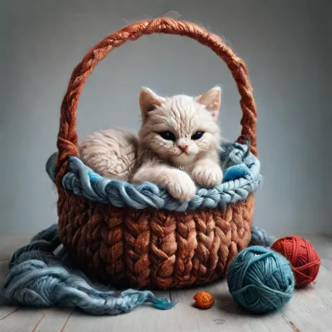 (Cozy Kitten text logo), made of yarn, Ragdoll kitten sleeping in a basket,
<lora:Harrlogos_v1.1:1>
 <lora:zwuul:1>, zwuul