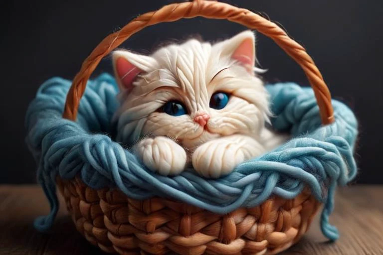 (Cozy, Kitten text logo:1.5), made of yarn, Ragdoll kitten sleeping in a basket,
<lora:Harrlogos_v1.1:1.2>
 <lora:zwuul:0.5>, zwuul