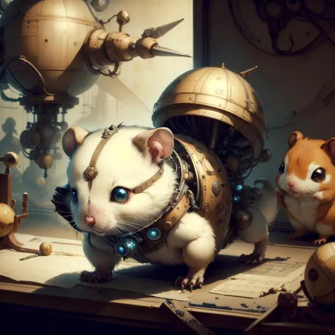 <lora:DaVinciTech-25:1>, scifi, davincitech, by leonardo da vinci, 
artist hamster, pokemon (creature),